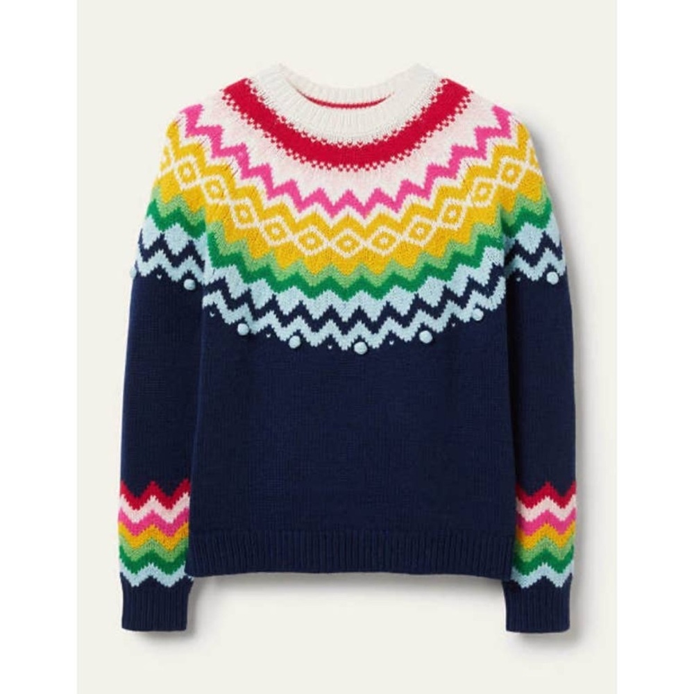 ISO Boden Relaxed Fair Isle Sweater